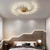 Modern Firework Led Ceiling Lights Home Decor Living Room Bedroom Ceiling Lamps Lustre Lighting Black Gold Mounted Lamp Fixtures