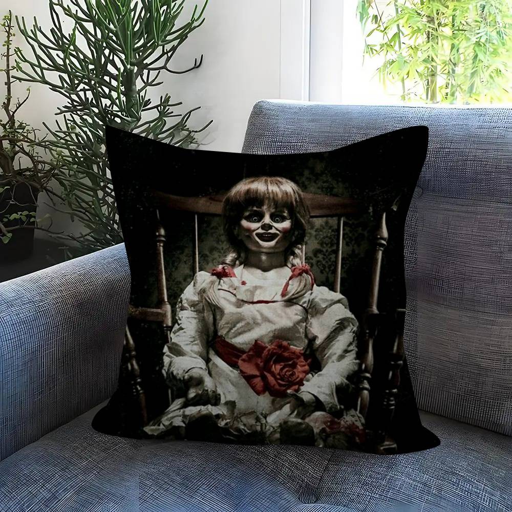 Popular AAnnabelle Horror Movie Cushion Cover 30x50 Polyester Sofa Cushions Decorative Pillows Home Decoration Pillowcover