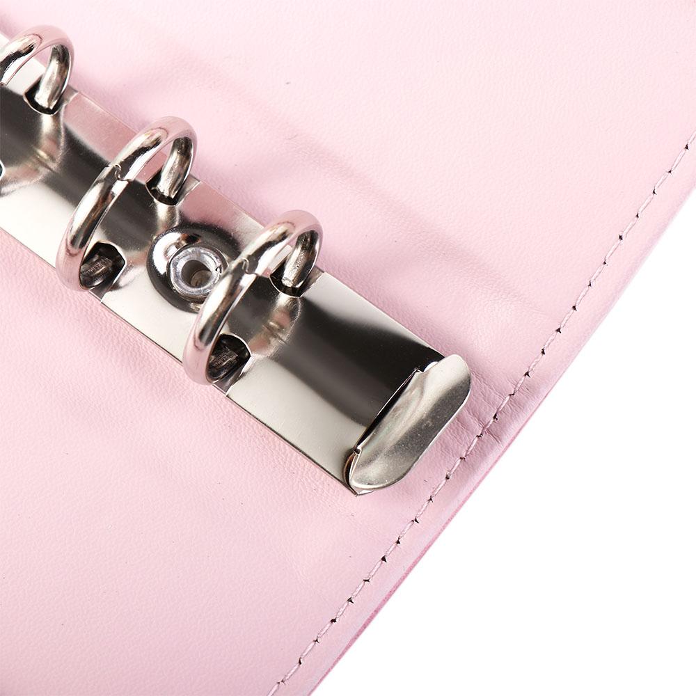 Leather Ring Binder A6 Notebook 6 Ring Loose-Leaf Cover Binder Cover Notepad Cover Notebook Cover