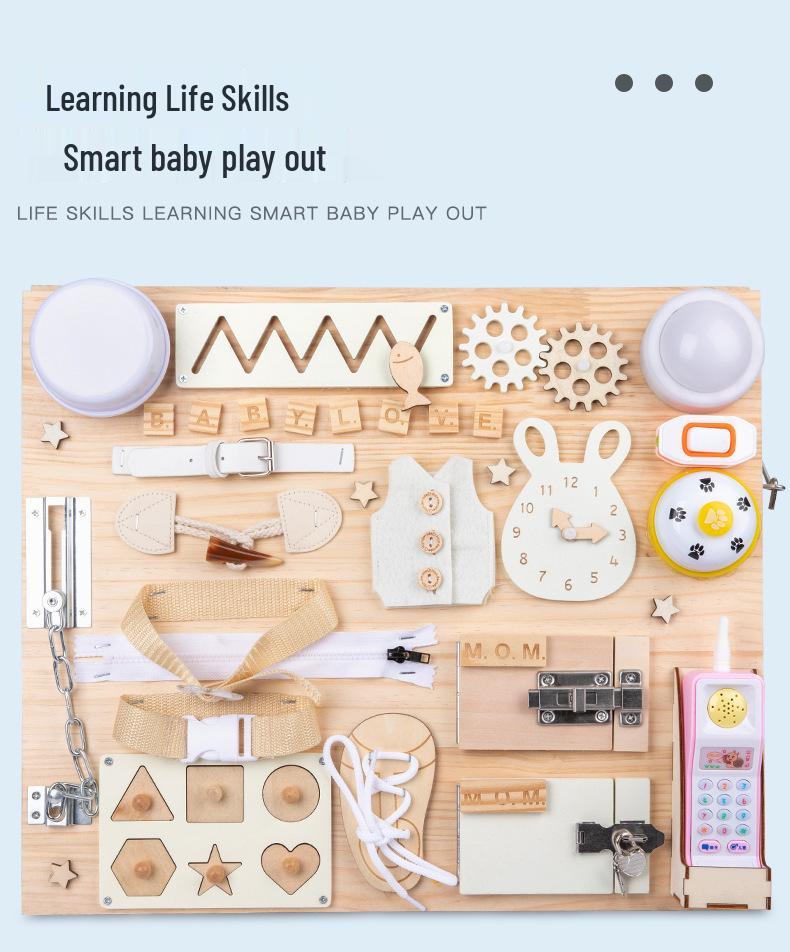 Montessori Puzzle Board: Educational Toy for Early Learning and Cognitive Development