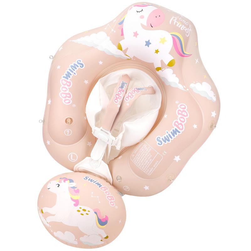 Baby Schwimmring Liegering Kinder Schwimmring Achselring Rosa Pony Sitztasche Schwimmring