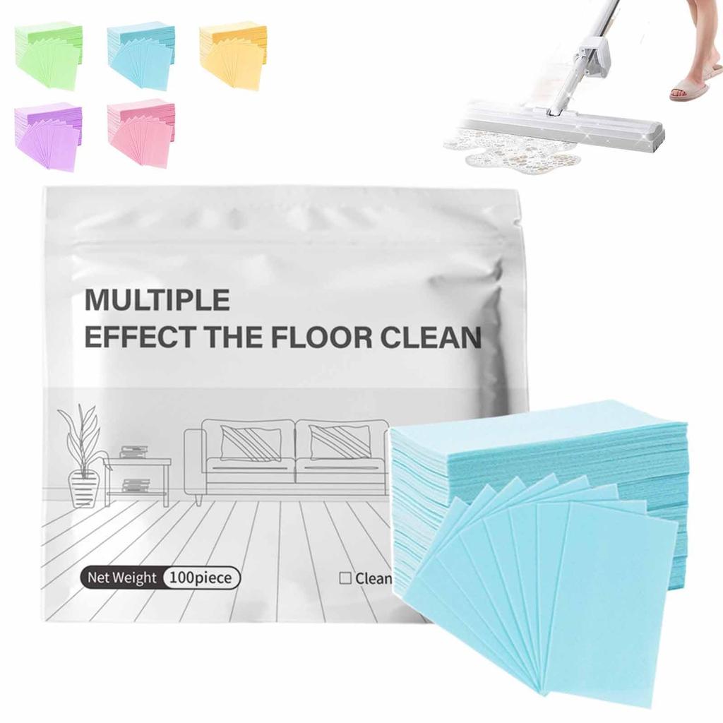 Multipurpose Floor Cleaning Sheets for Home Use Gentle Formula Deep Cleansing Deodorizing and Brightening Suitable for Various Surfaces 60pcs