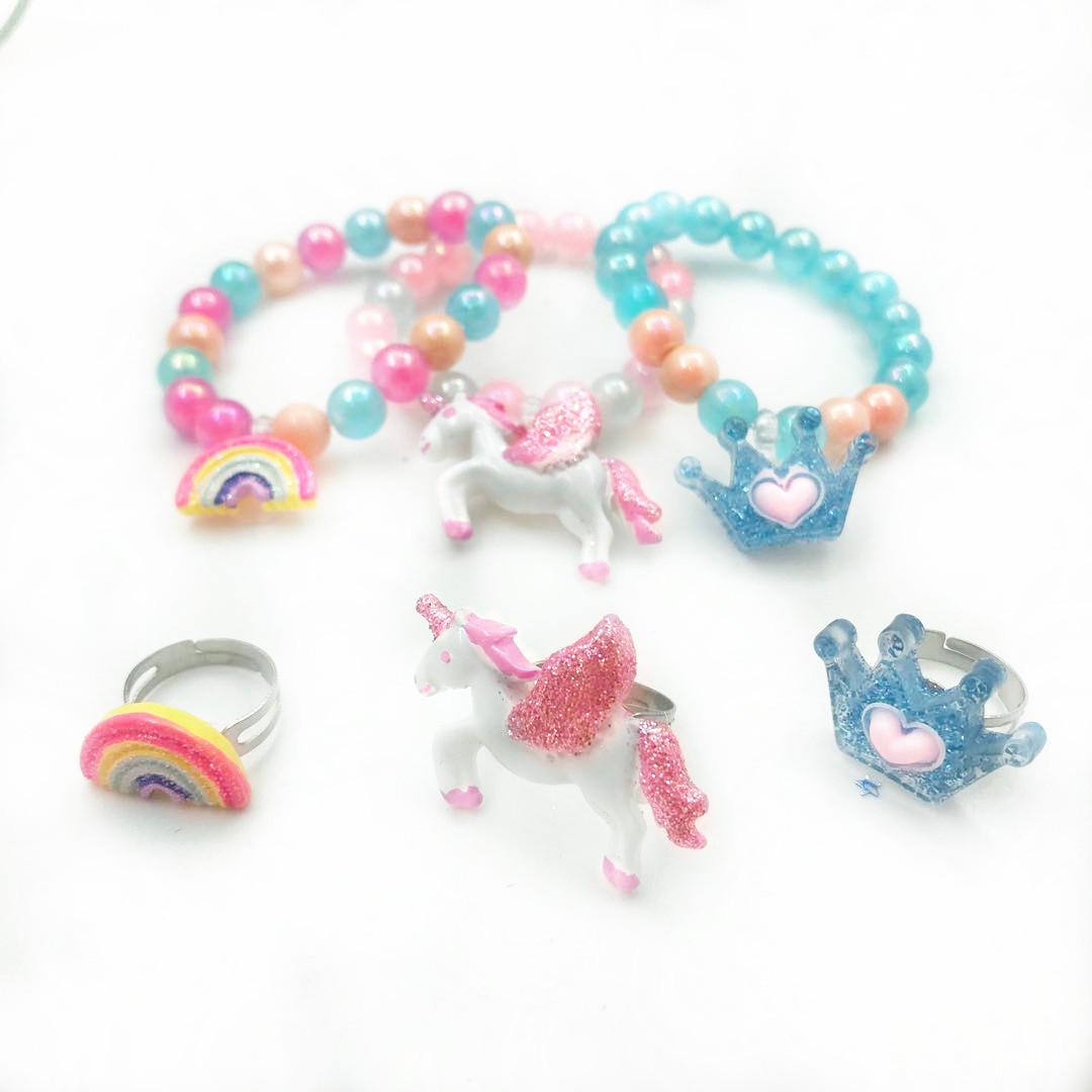 

New Imitation Pearl Beaded Bracelet Colorful Pearl Bracelet Children s DIY Bracelet Bracelet