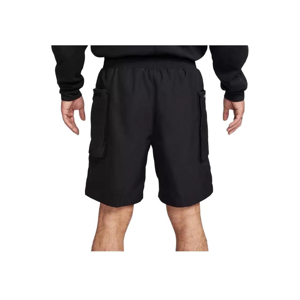 Nike Eenfargede Vevde Cargoshorts med Logo Herreunderdeler Svart FB7529-010