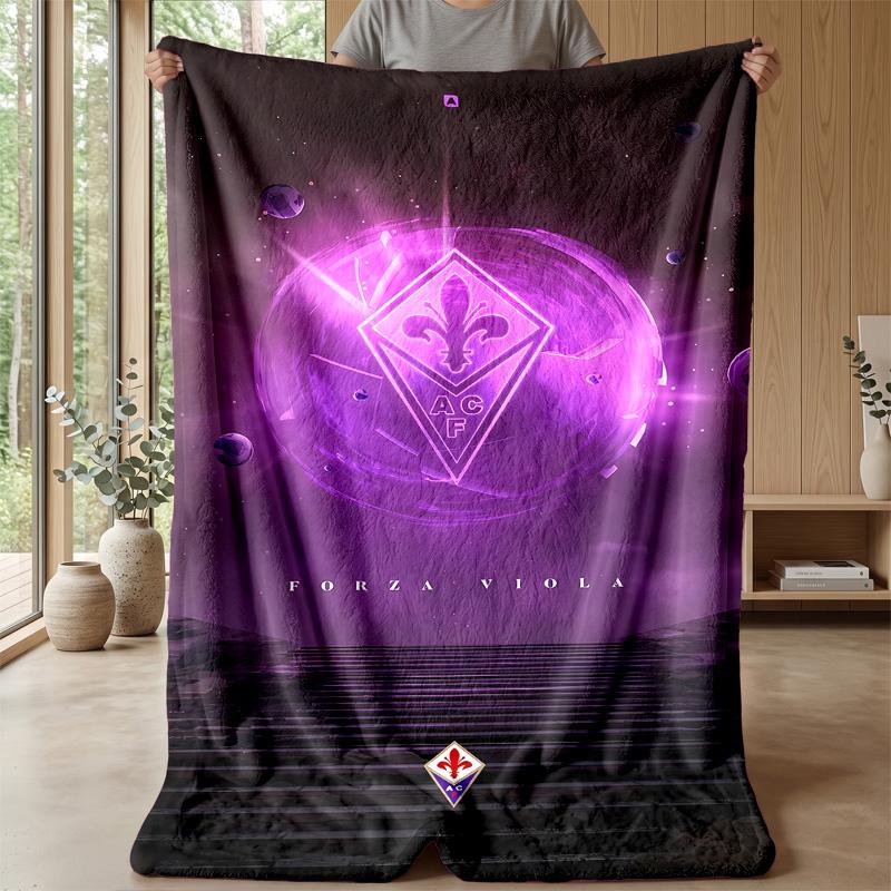 Fiorentina Theme blanket Soft Flannel Blanket Plush Throw Blanket Cozy Sofa Bed Blanket for Home Decor
