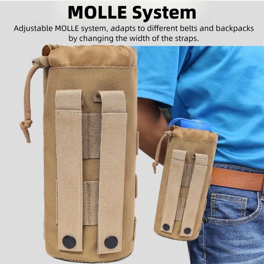 Drawstring Camouflage Kettle Carrier Adjustable Bottle Bag Sports Water Bottles Pouch  Outdoor