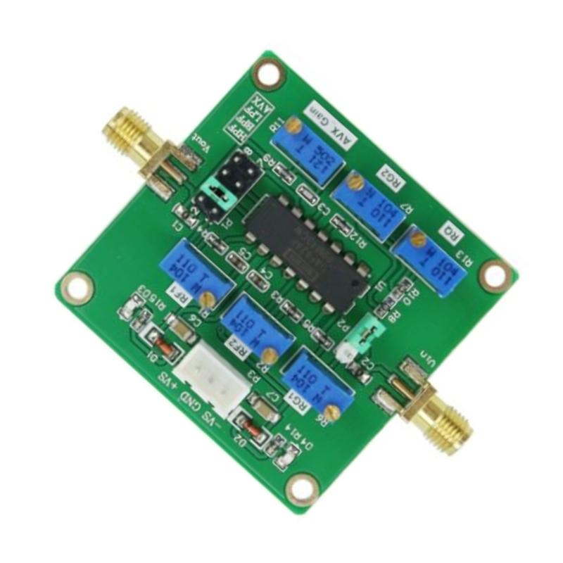 UAF42 Active Filter Adjustable Highpass/Lowpass/Bandpass Filtering Board Q Value Module for Ham Radio Amplifier