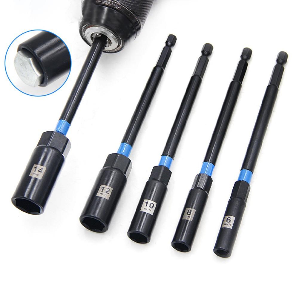 Diverse Applications Hexnut Driving Tools Complete Five Piece Set At 150mm Long