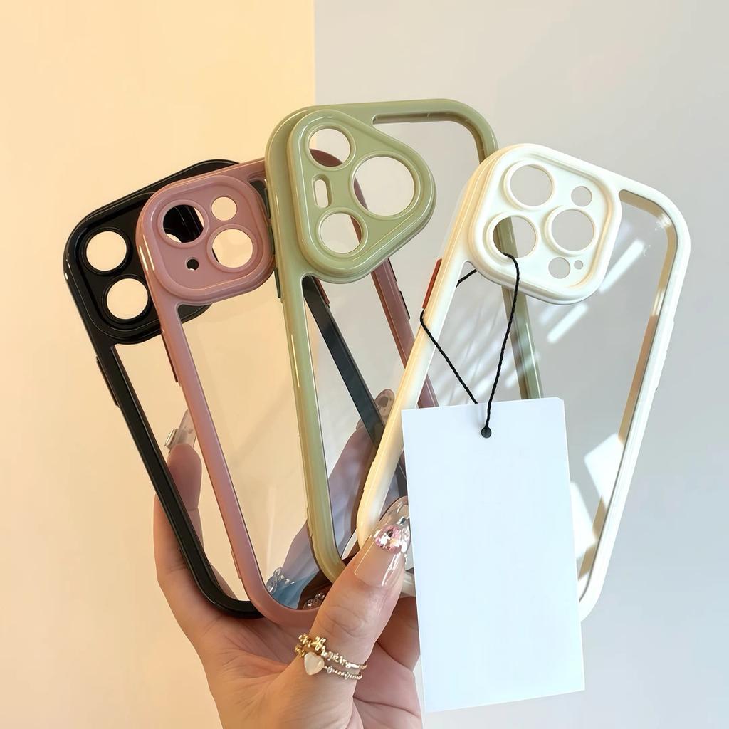 Einfache Farbe Transparente Creme Hülle Geeignet für Apple 16 Handyhülle IPhone 15 Schutzhülle 14 Weiche Hülle 13 Hohes Aussehen 12