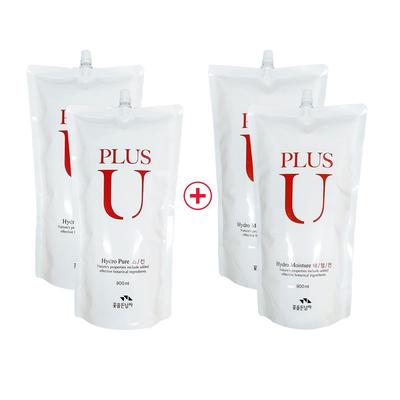 Plus u Damen Haut + Emulsion (2 Sätze) Nachfüllpackung 900ml Kosmetik große Kapazität gewerbliche Nutzung, 2 Stück