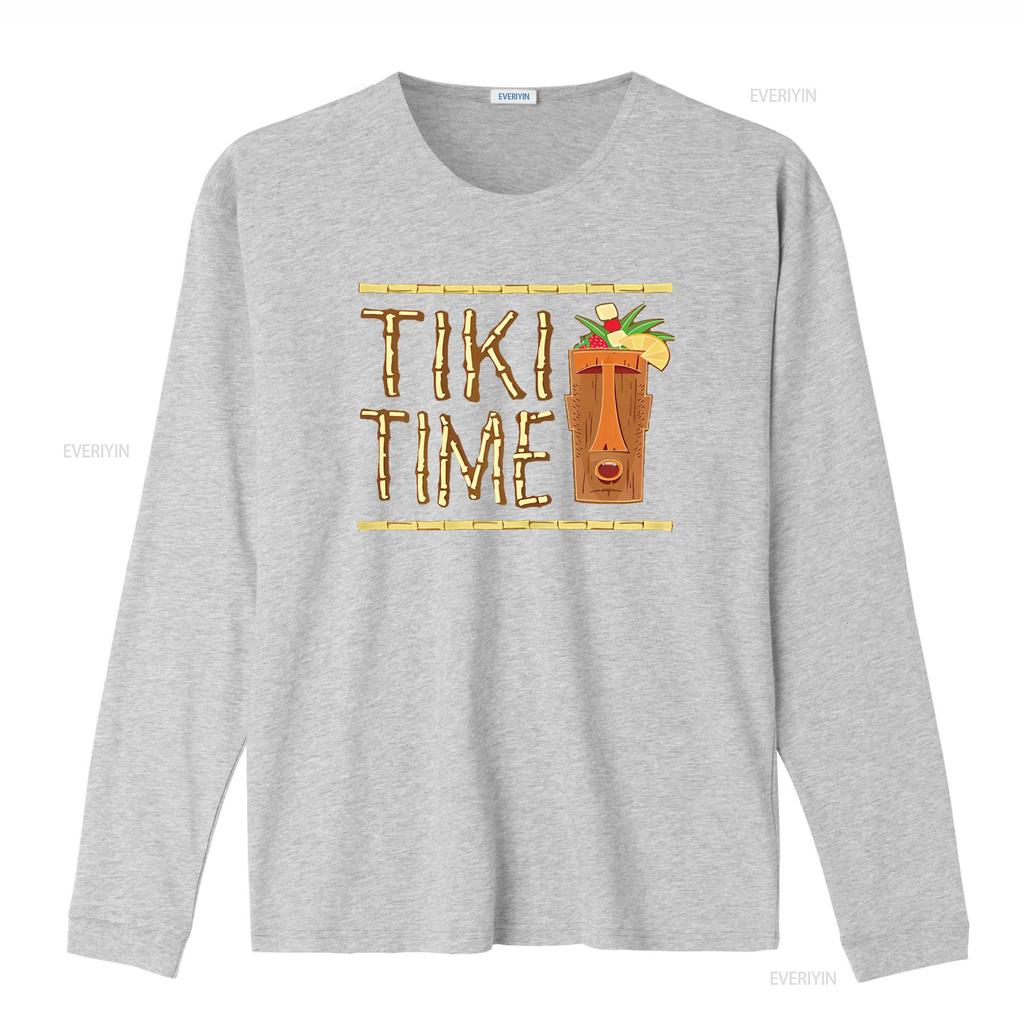 Retro Tiki Bar Design T Shirt vintage Washed Stylish designer clothes Stretched homme Unisex Casual Top For Everyday Wear