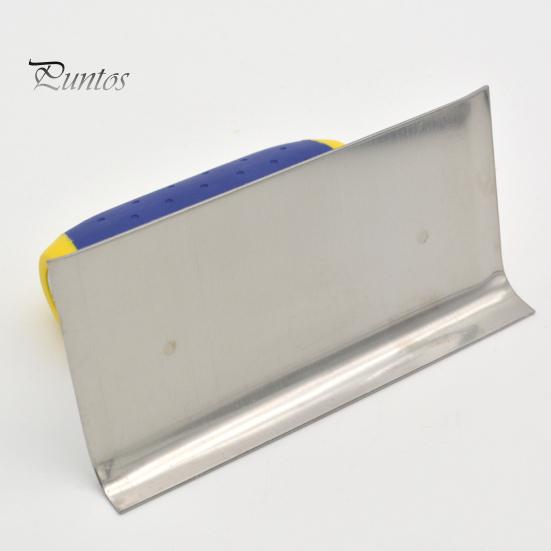 Stainless Steel Concrete Hand Edger with Ergonomic Non-Slip Handle Multipurpose Hand Edger Concrete Finishing Hand Tool