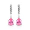 Fashion Classic  925 Sterling Silver Shining Water Drop AAA Zircon Women's Earrings