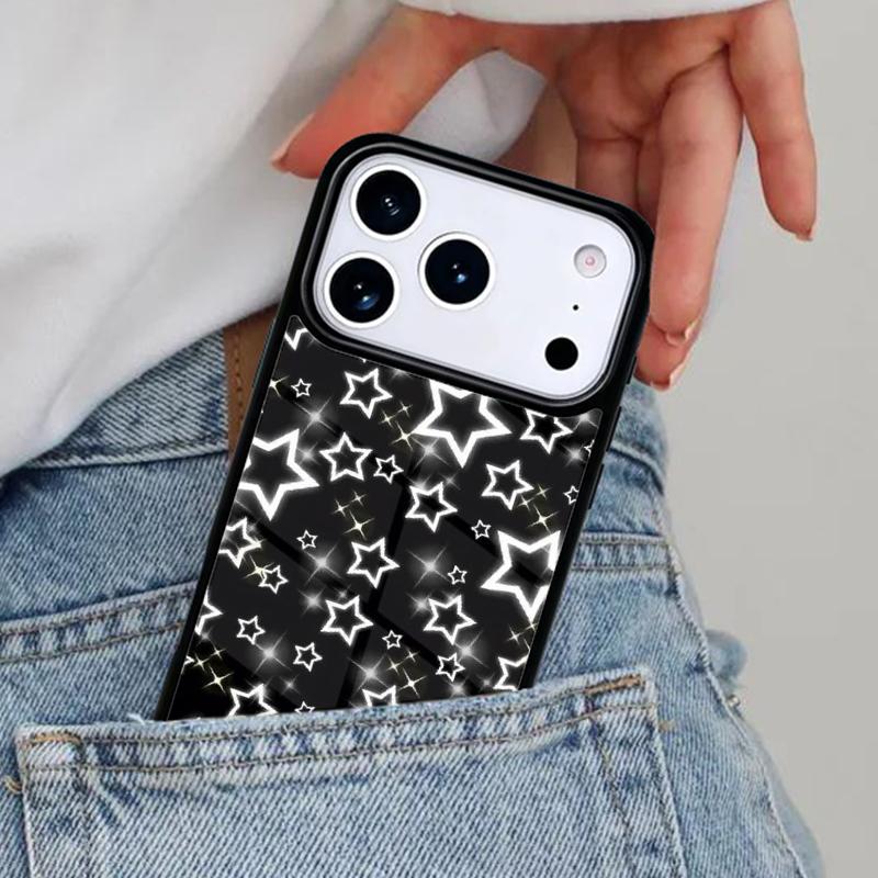 Y2k Star Element Phone Case for iPhone 17ProMax 12 13 14 15 16e 17 Pro Max Plus Air Cover