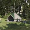 Teepee Tent for 4 Persons Green and Grey 388 x 320 x 169 cm