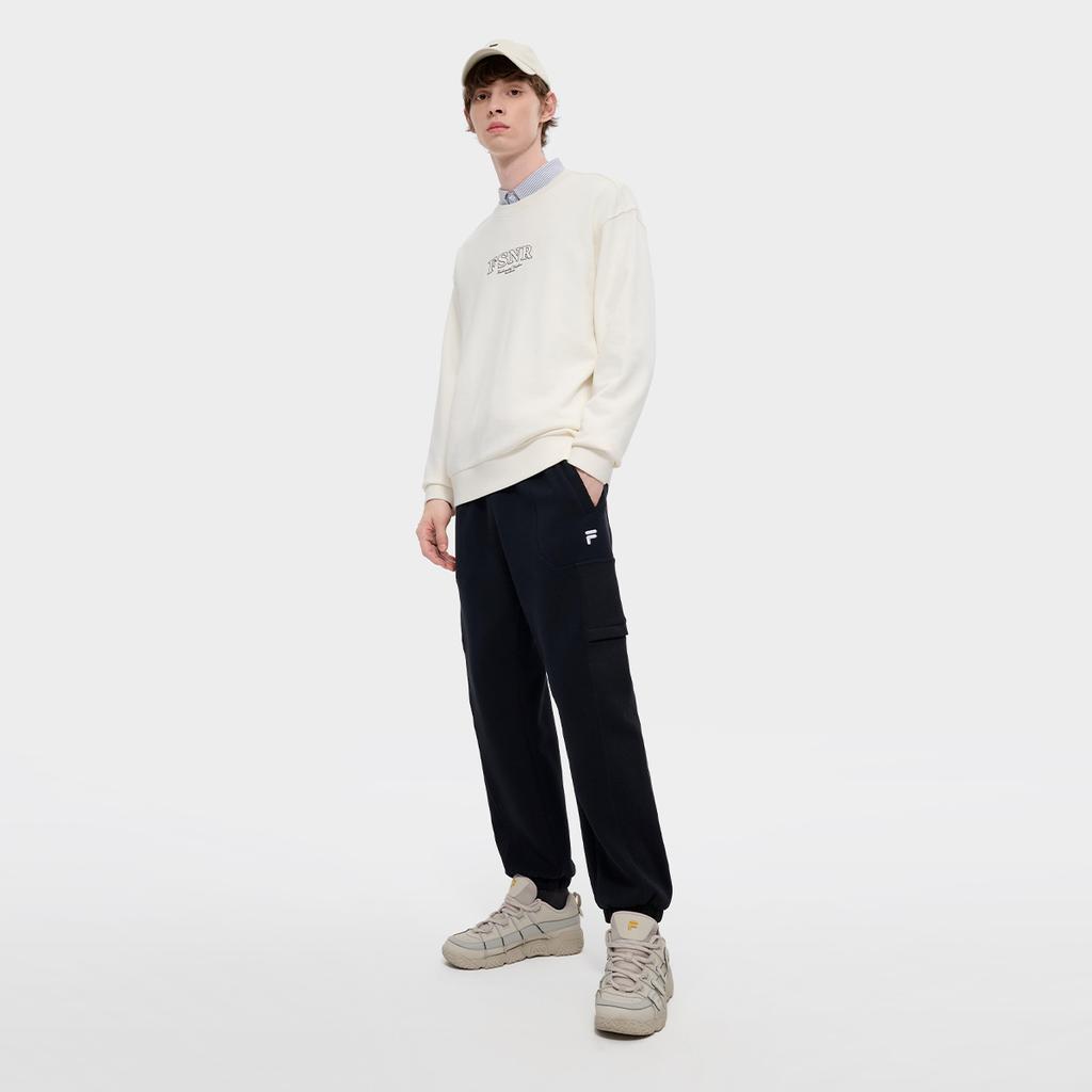FILA FUSION Knitted Sweatpants Men's Jet Black T11M445604FBK