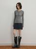 Women's Slimming Henley Wool Sweater: Retro Cable Knit, Jacquard Long Sleeve Top for Autumn & Winter