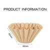 50pcs Coffee Powder Cup 155/45 Cake Cup Shape Coffee Filter Paper Pour Over Filtration Bag for Home