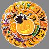 50 Halloween Pumpkin Doodle Cartoon Stickers Decorative Mobile Phone Case Suitcase Stickers