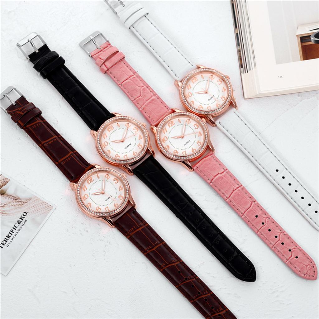 Diamond Inlaid Luminous Watch Women's Belt Women's Watch Quartz Watch Watch