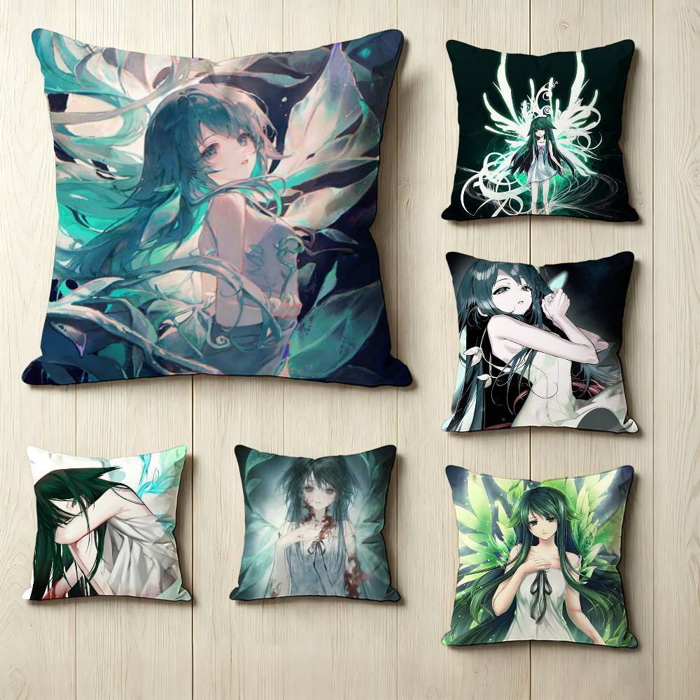 Visual Novel SSaya No UUta Cute SSaya Pillow Case Square DoubleSided Sofa Cushion Cover Bedroom Bedside Pillow