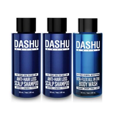 DASHU Daily Herbal Scalp Gold Shampoo EX und Daily Vitaplex All-in-One Duschgel-Set