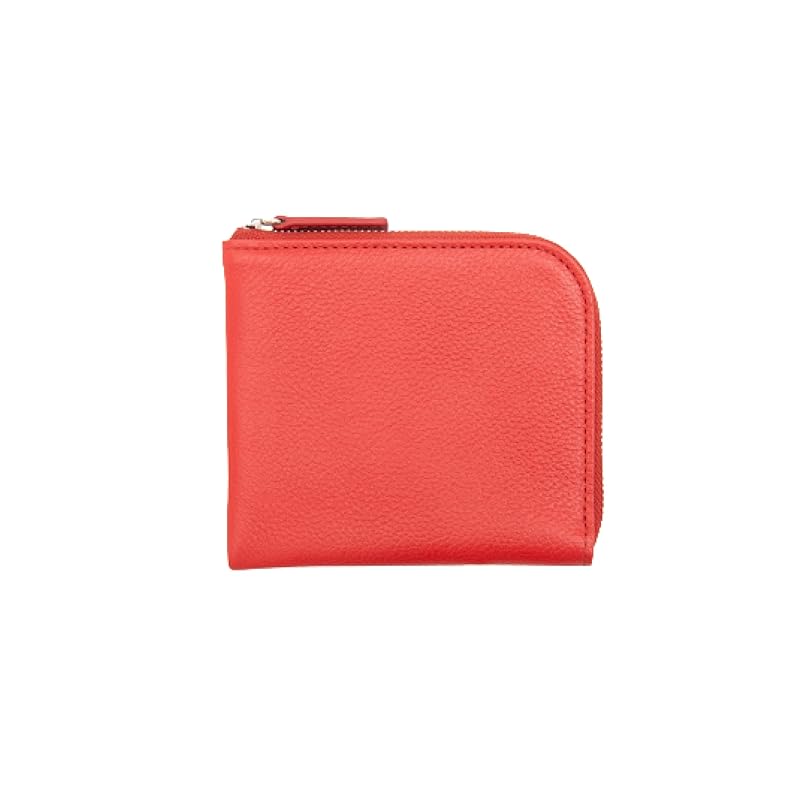 

[Business Leather Factory] L-shaped zipper wallet Water repellent original leather cow leather unisex compact Holds 10 cards coin purse YKK zipper