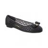 Ferragamo Varina Leather Ballet Flat Black