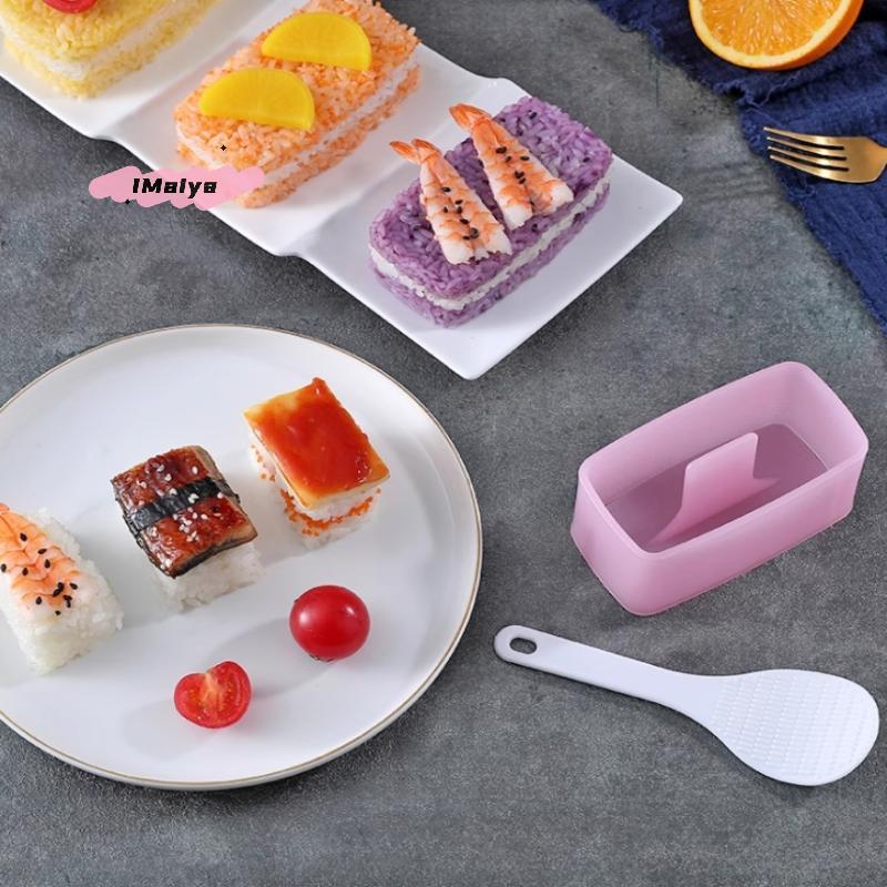 6 Pack Onigiri Mold Kit Musubi Press with 2 Rice Ladles And 2 Classic Triangle Sushi Rice Ball Makers for Japanese Sushi Balls
