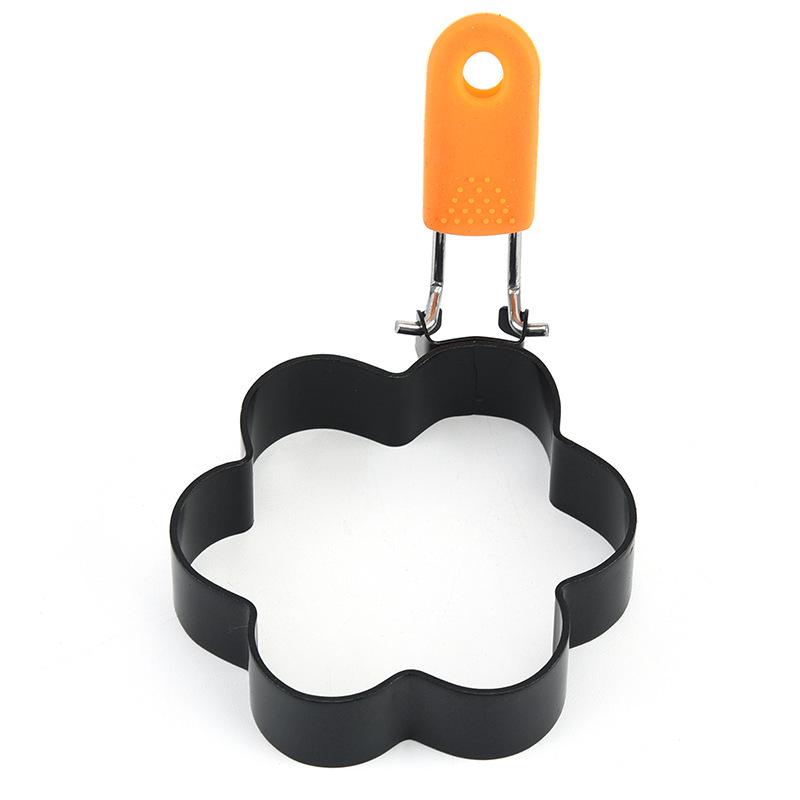 Forma ze stali nierdzewnej do smażenia jajek o nieregularnym kształcie - Narzędzie kuchenne do okrągłych smażonych jajek