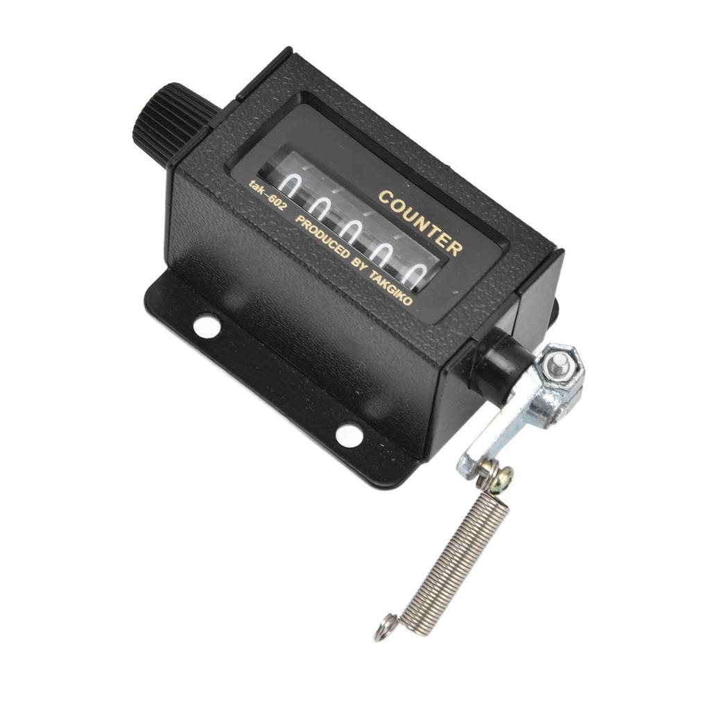 Contatore Meccanico Funzione di Reset Vetro Trasparente Durevole Design a Specchio Strumento di Conteggio Accurato a 5 Cifre