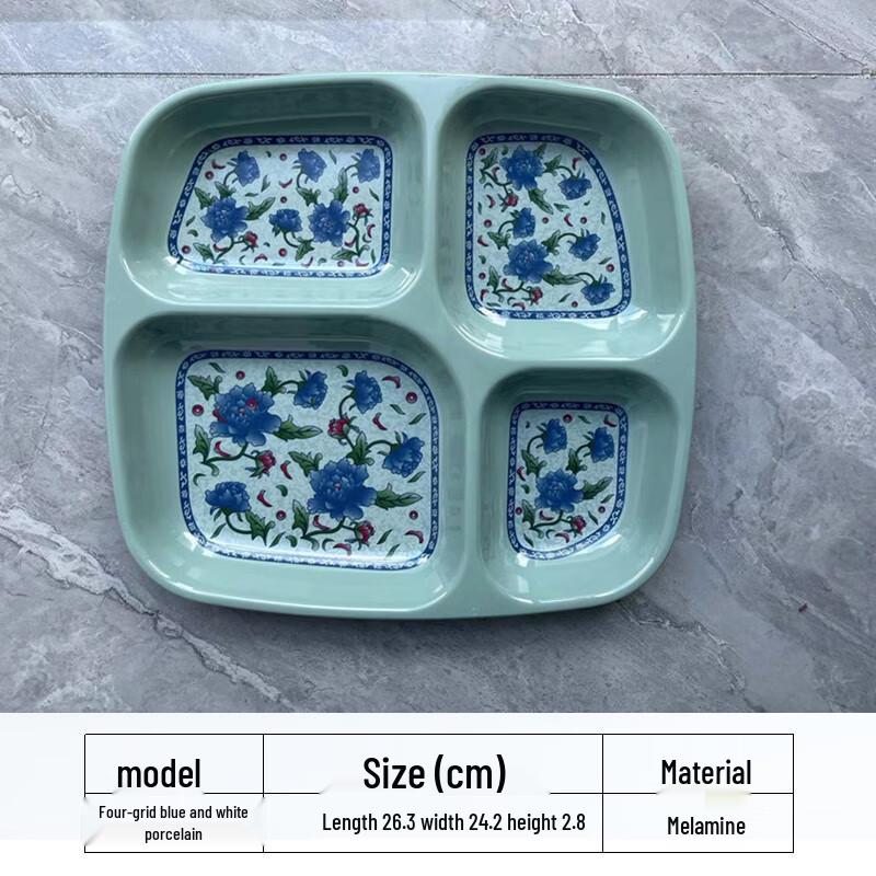 

Melona Segmented Plastic Meal Tray