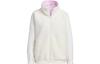 Adidas Velvet Jackets Women's Pink White Stand Collar Moderate HM7111