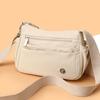 Middle-aged Mother's Bag - Simple and Lightweight Zipper Bag with Large Capacity, Single Shoulder Crossbody Bag