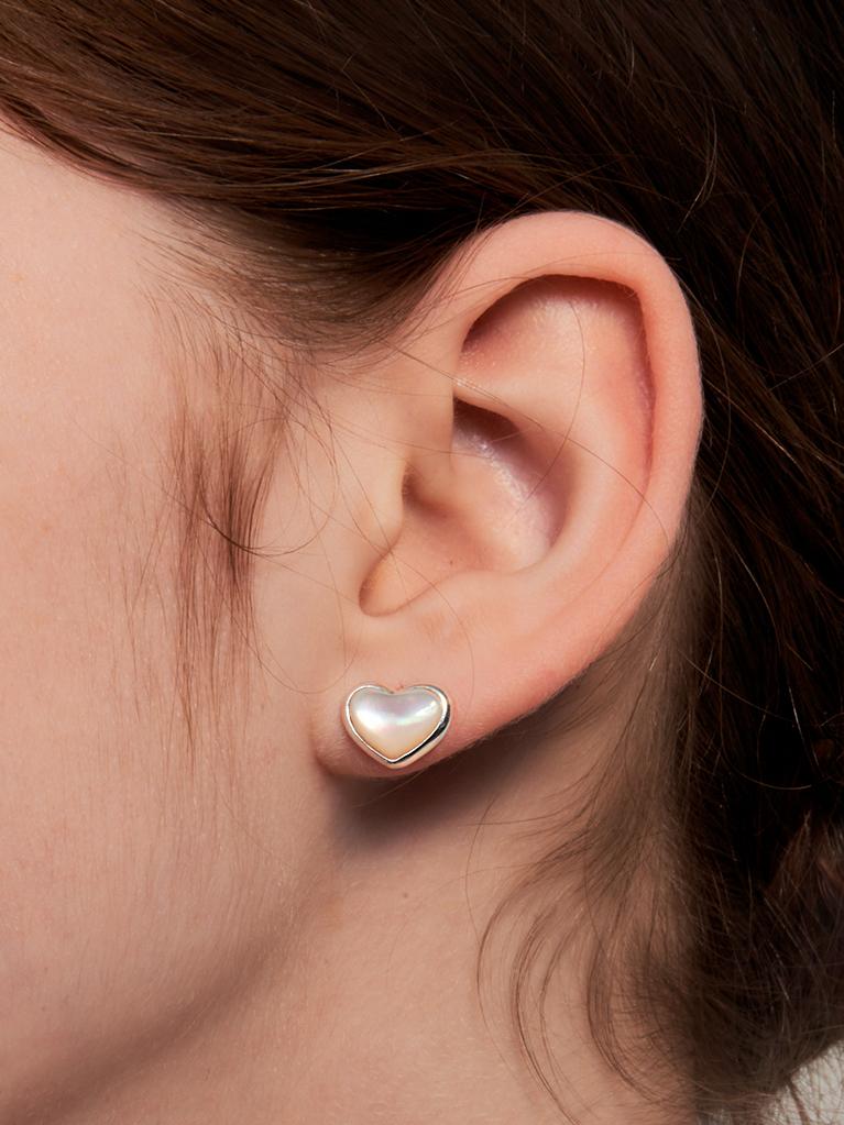 Hei Nacre Heart Earring