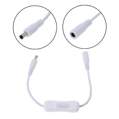 5.5*2.1mm DC Female Male Plug Power On/Off Switch Cable For CCTV LED Strip Light