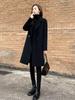 Women's Slim Fit Double-Faced Cashmere Wool Coat, 2024 High-End, Small Sizes Available