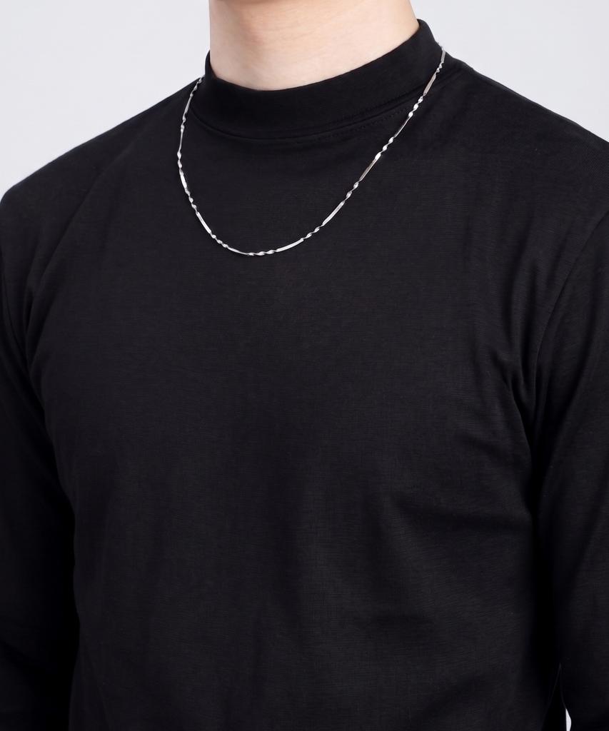 Bassclef Men'S Surgical Steel Necklace Clef Axis Bar Nec
