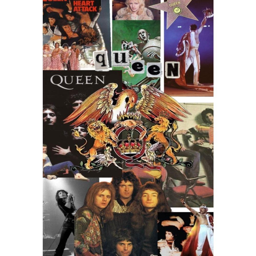 Metal Queen Band Wall Decor, Handmade 3D Tin Art for Living Room Bedroom Music Studio