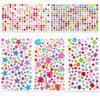 2150-3514Pcs Gem Stickers Jewelty Diy Crafts Self Adhesive Various Shape Rhinestone Face Jewelry Acrylic Party Holiday Gift