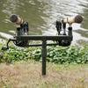Portable Fishing Rod Support Stand Fishing Alarm Rest Rack For Easy Transport And Stable Performances On Any Ground