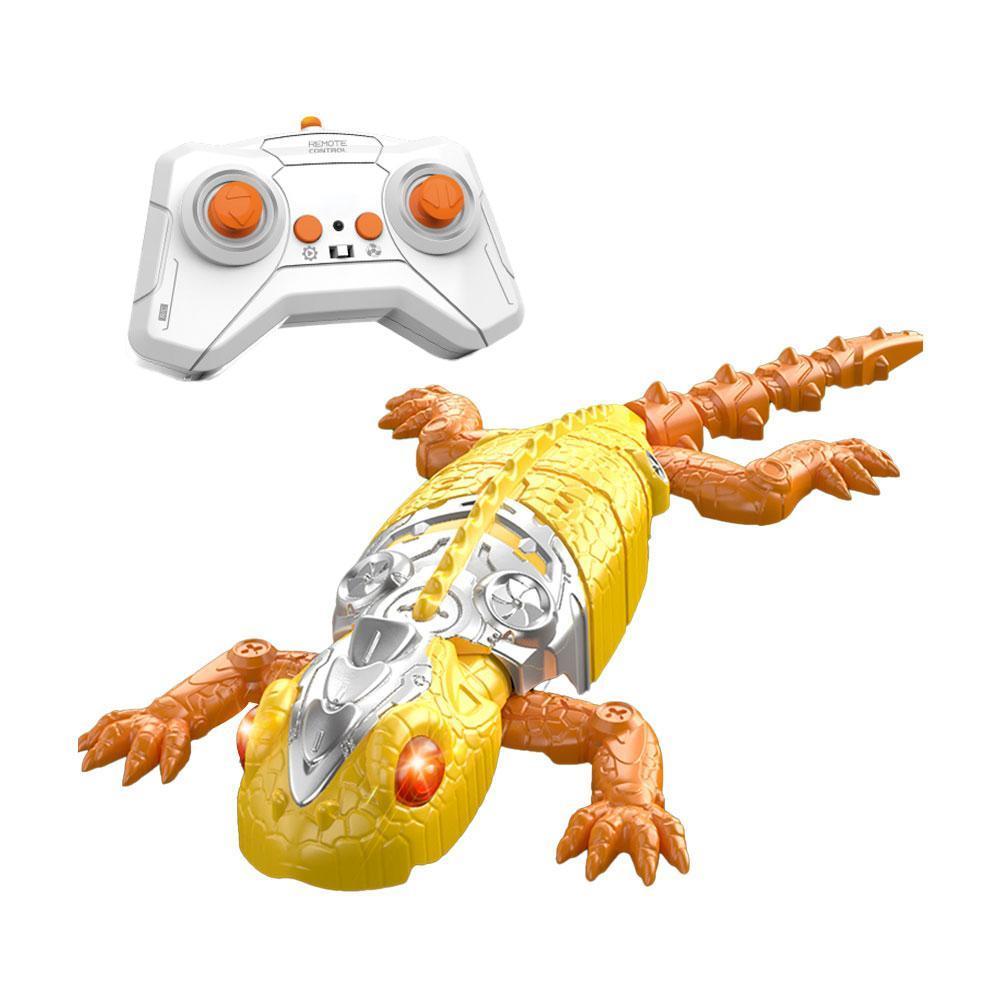 Glow-in-The-Dark Remote Control Wall Climbing Chameleon Toys, Rechargeable Indoor Wall Crawler Robot Geckos Kids Toys Xmas Gifts