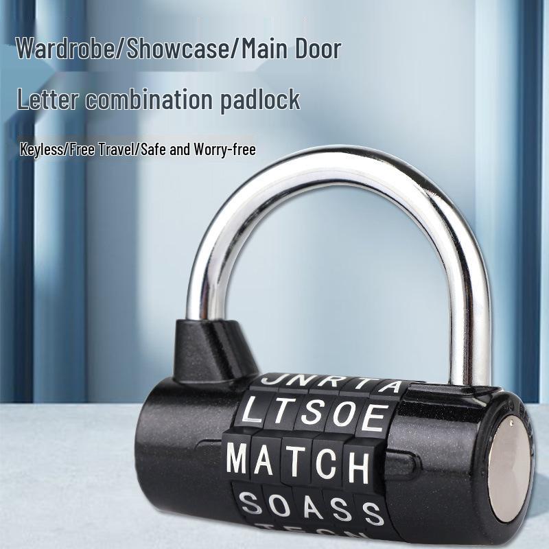 Heavy-Duty 5-Dial Gym Locker and Toolbox Combo Lock with Anti-Theft Window