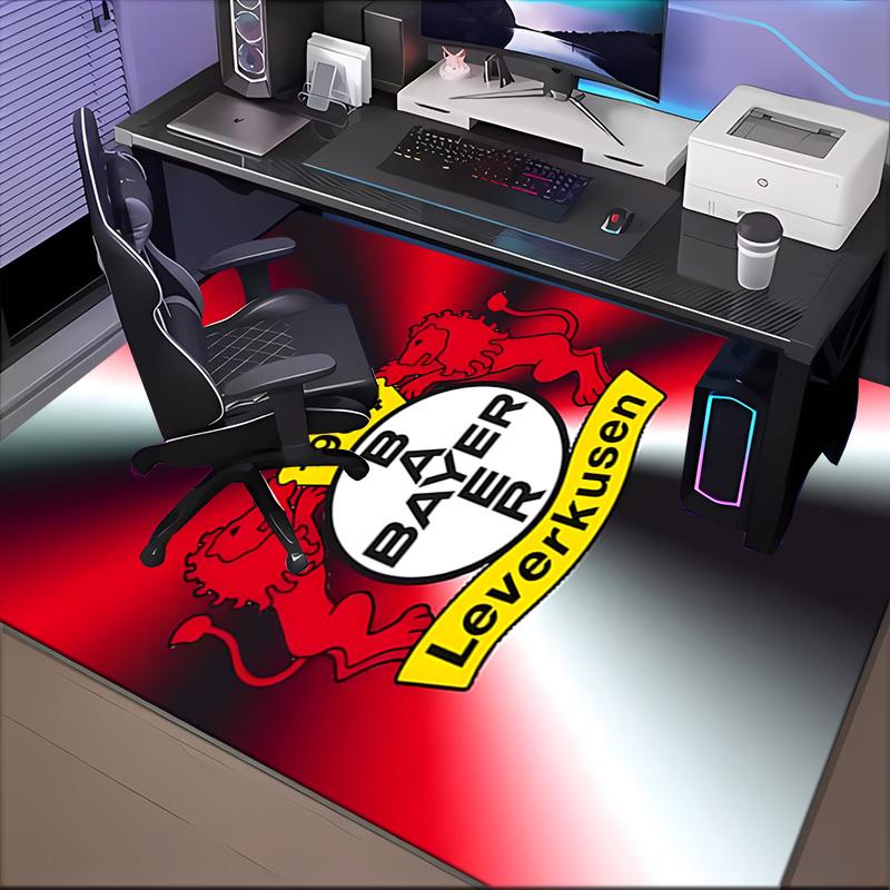 Bayer Football Club Printed Office Carpet Chair Cushion Entryway Rug, Rugs for Living Room, Bedroom Christmas gifts