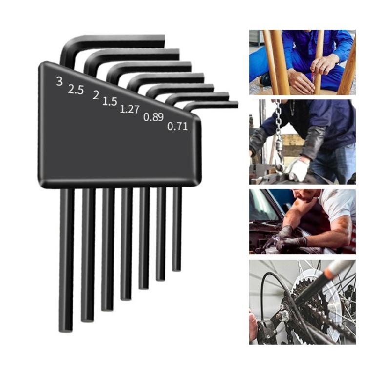 7/9Pcs Allen Wrench Set Hex Key Set Double End Hex Key Wrench Set T Handle