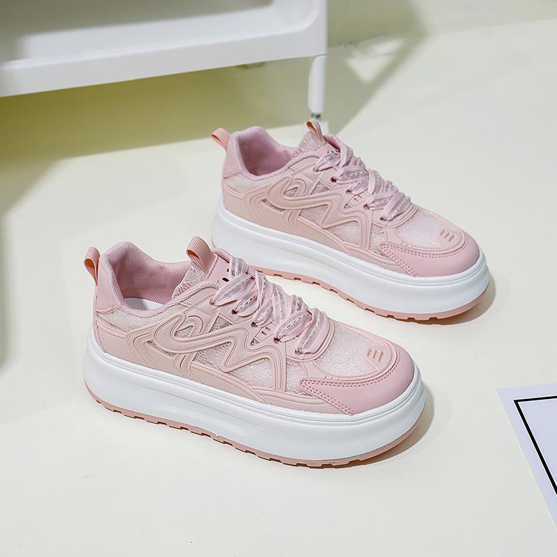 Summer New Korean Style Ins Breathable White Shoes Women's Low-Top Casual Board Shoes Platform Platform Shoes Zy1807