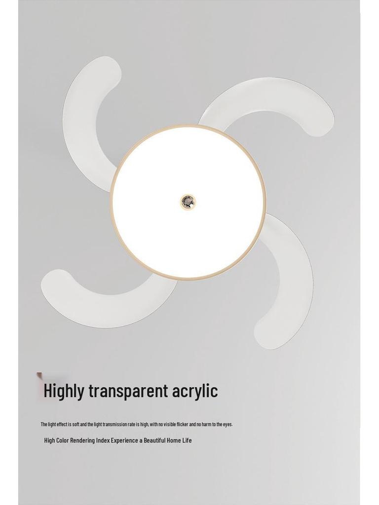 2025 Silent Luxury Ceiling Fan Light for Living Room, Bedroom, or Restaurant - Cream Style