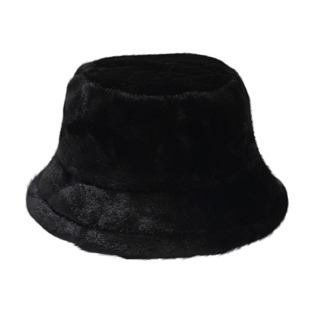 Stylowy Różowy Kapelusz Bucket ze Sztucznego Futra dla Kobiet Miękkie, Modne Zimowe Nakrycie Głowy, Przytulny i Ciepły Dodatek