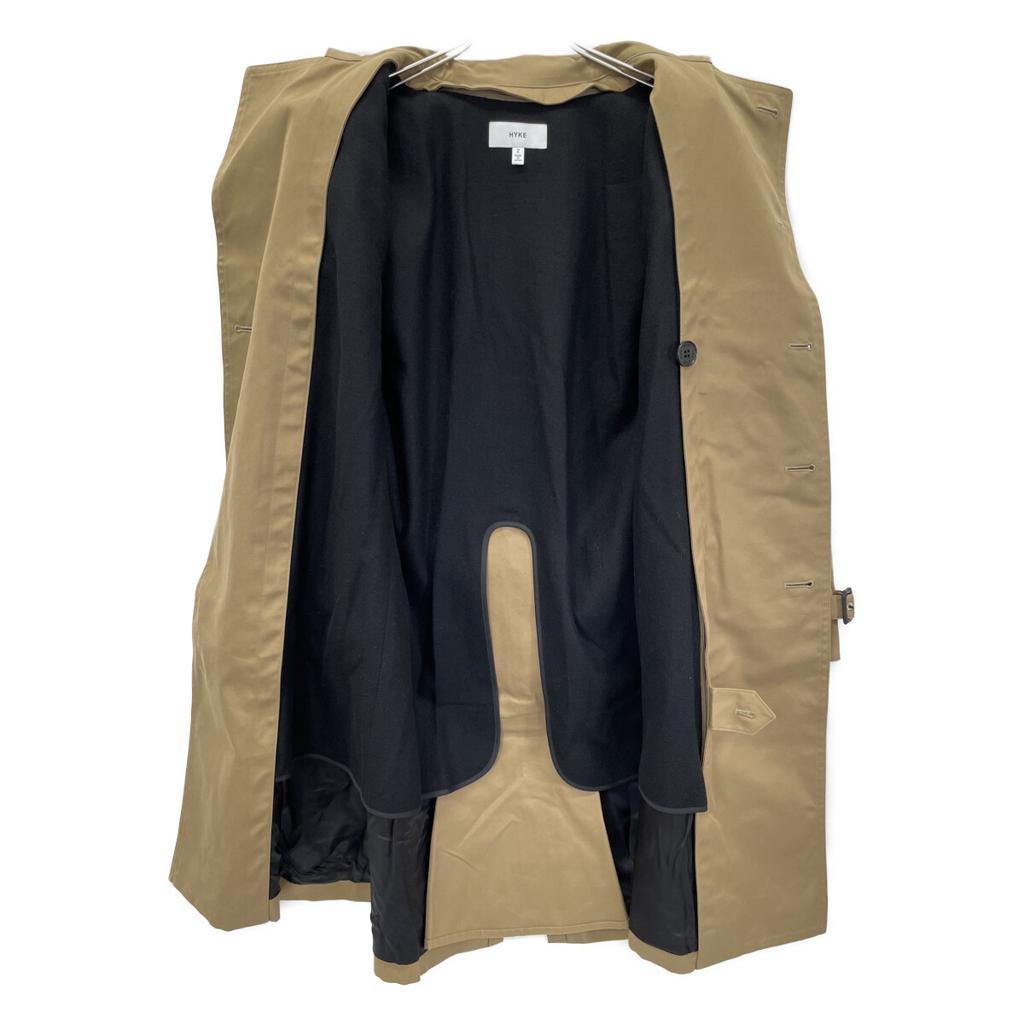 HYKE 193-17005 022 Beige Long Belted Trench Coat with Liner coat 2 beigeUsed