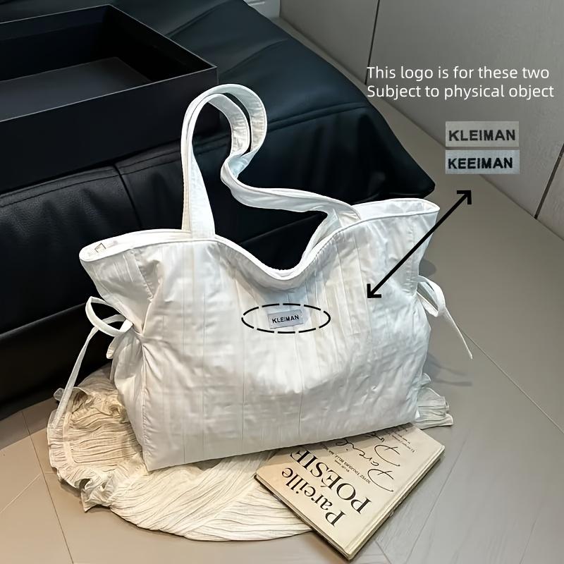 

Japanese Tote, Large & Lightweight. Ideal for Commute, Travel, Shopping. Durable with Multi-Pockets. белый
